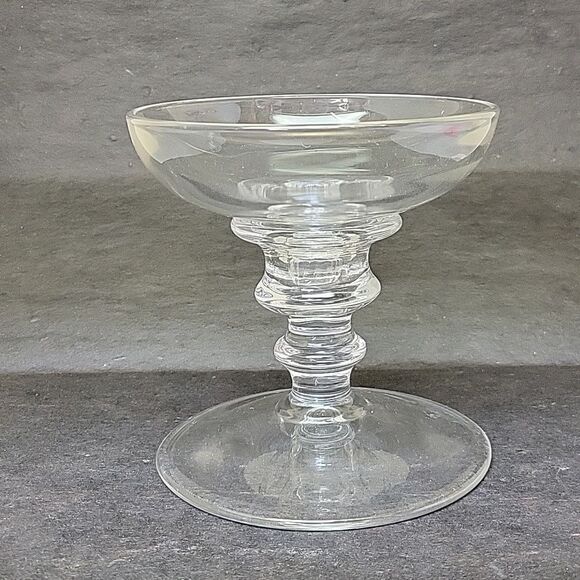 Vintage 1940's Cambridge Glass Clear Candleholder - Picture 1 of 4